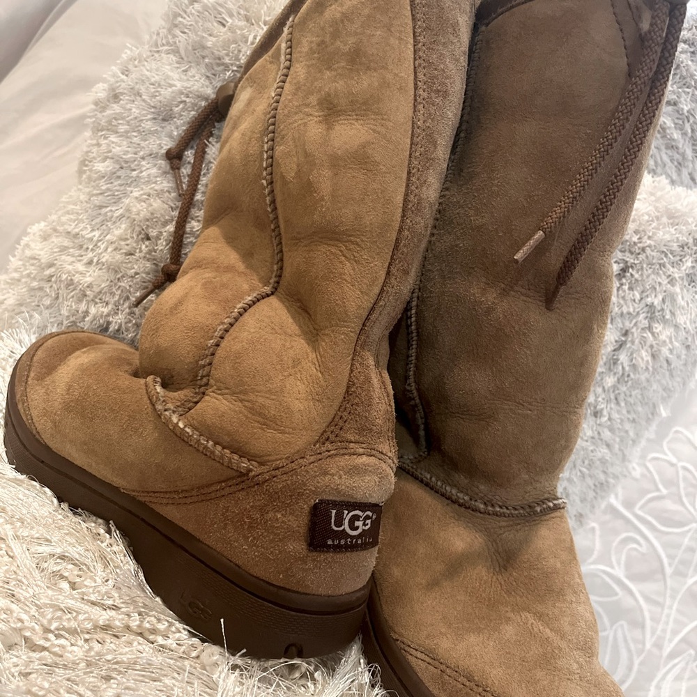 Fuzzy inside UGG boots